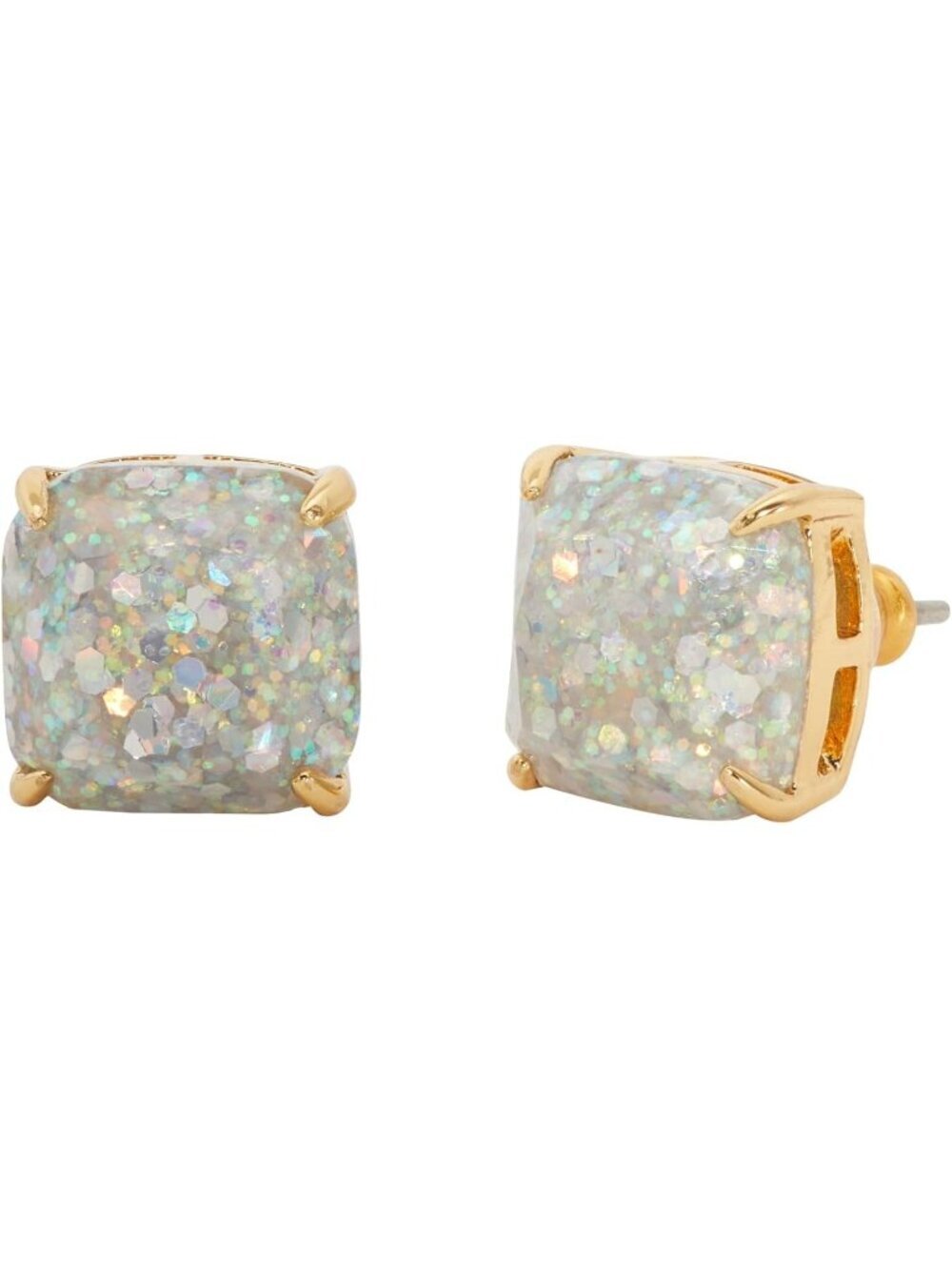 Kate Spade New York Mini Square Studs Earrings Opal - Picture 4 of 4
